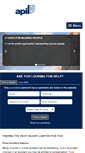 Mobile Screenshot of apil.org.uk