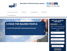 Tablet Screenshot of apil.org.uk